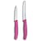Swiss Army Brands 2024 Victorinox Kitchen Swiss Classic Utility - 2 Packs 4.5In Round, Serrated Blade Pink Packaged VIC-6.7836.L115B - alternate 2